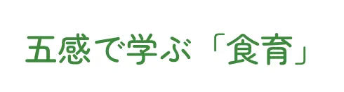 五感で学ぶ「食育」
