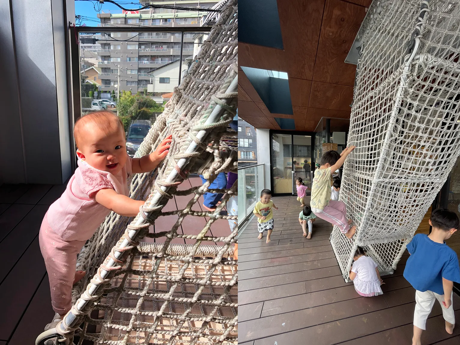 高尾山登山に挑戦する年長組