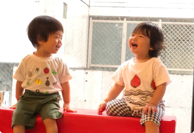 室内での自由遊び