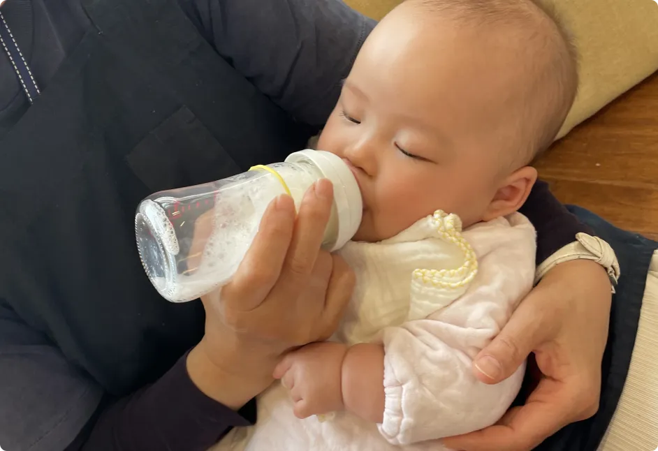 ミルクタイムの様子